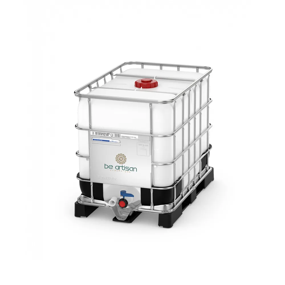Cuve IBC 1000L produits cosmétiques en vrac - Grossiste cosmétique Maroc solutions professionnelles